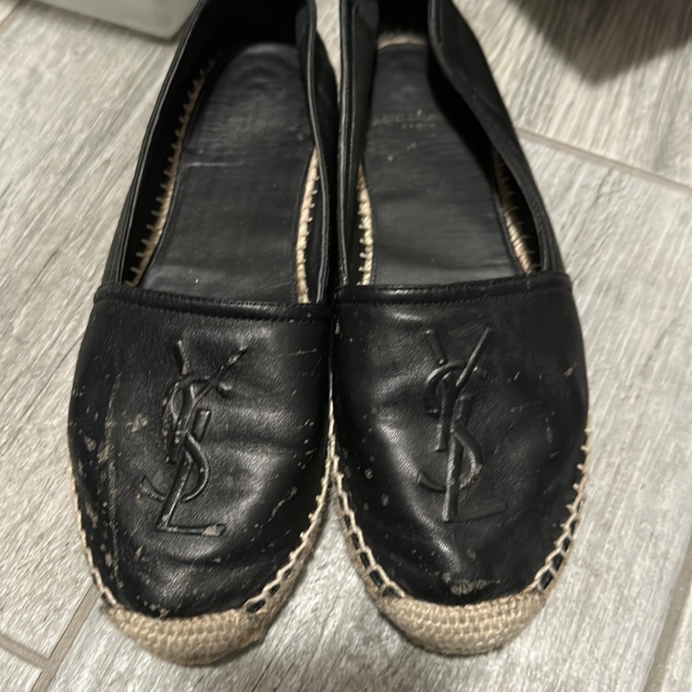 Black Saint Laurent Espadrilles